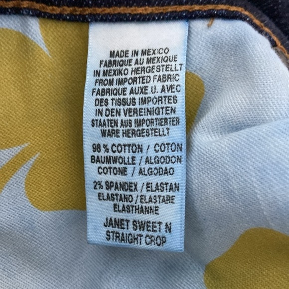 Women’s Lucky Brand mid-rise crop sweet’n straight dark blue Jeans‎ Sz 6/28 - Picture 7 of 13